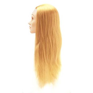 Fryzjerska główka treningowa włosy blond 65-70cm